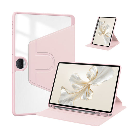 [With Pen Slot] OPPO Pad Neo (OPD2302, OPD2303) - Acrylic Transparent Rotating Stand Protective Case