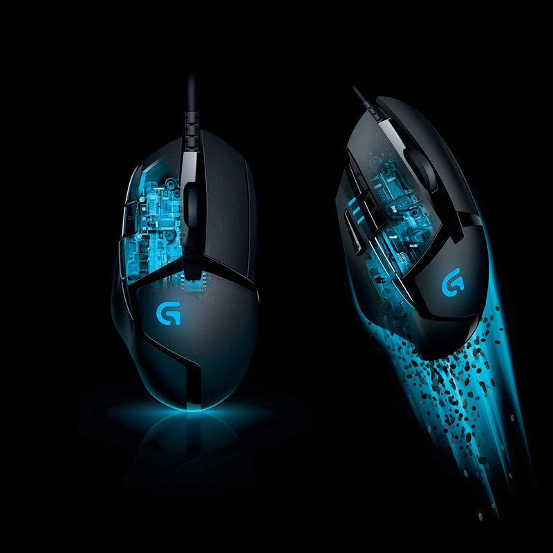 Load image into Gallery viewer, Logitech G402 Hyperion Fury Wired Gaming Mouse, 4,000 DPI, Lightweight, 8 Programmable Buttons, Compatible with PC/Mac - Black
