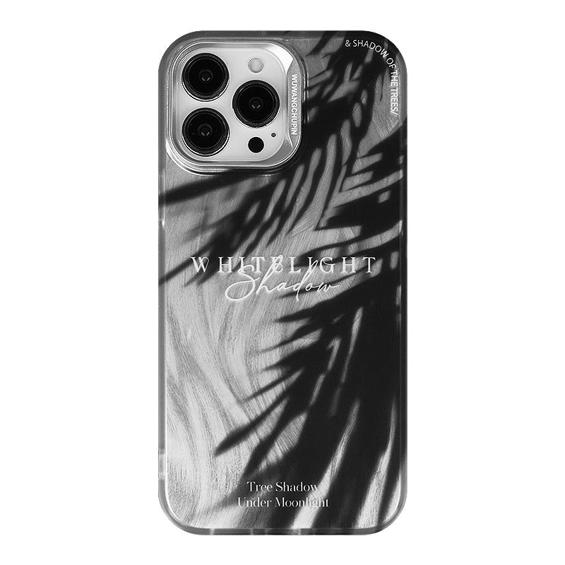 Load image into Gallery viewer, Apple iPhone 16/Pro/Pro Max leaf shadow design style Couple Shockproof Fashion Series Case
