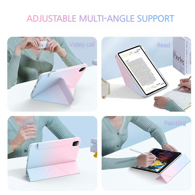 Load image into Gallery viewer, [Detachable] Apple iPad Air 13-inch M2/M3/M4 (2024/2025/2026) 720° Rotatable Gradient Full-cover Case With Pen Slot - i-Station Mobile Phone &amp; Electronic Device Repair and Accessories
