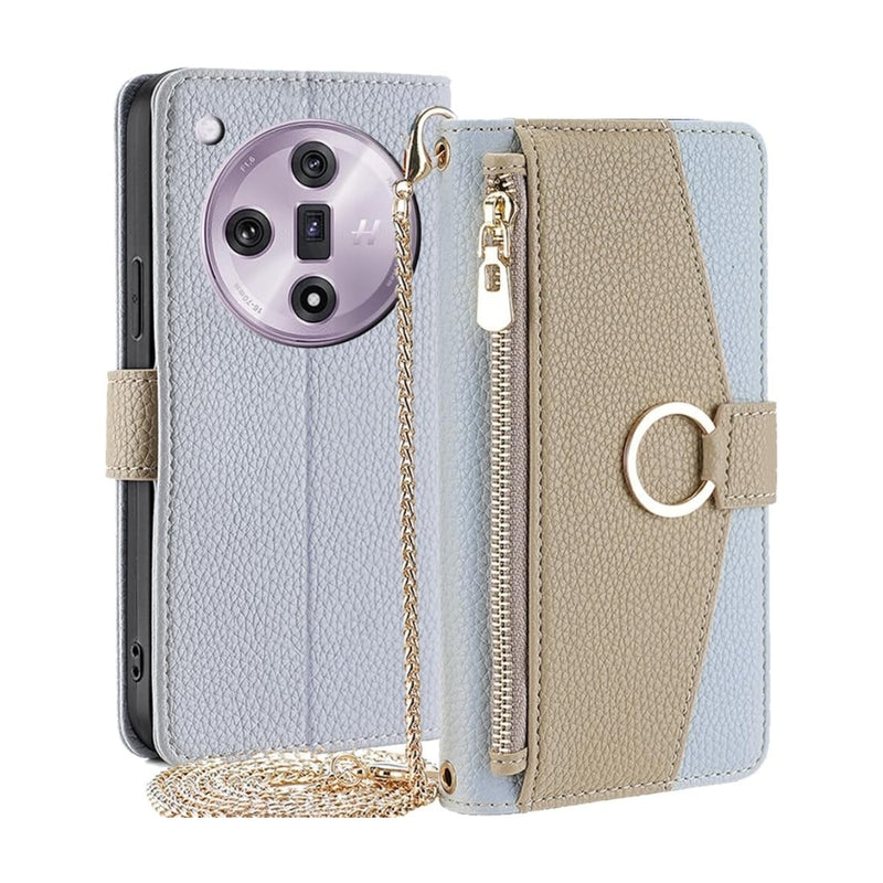 Load image into Gallery viewer, [With Shoulder Strap] OPPO Reno8 5G/Pro - PU leather Crossbody Wallet Style Shockproof Phone Case
