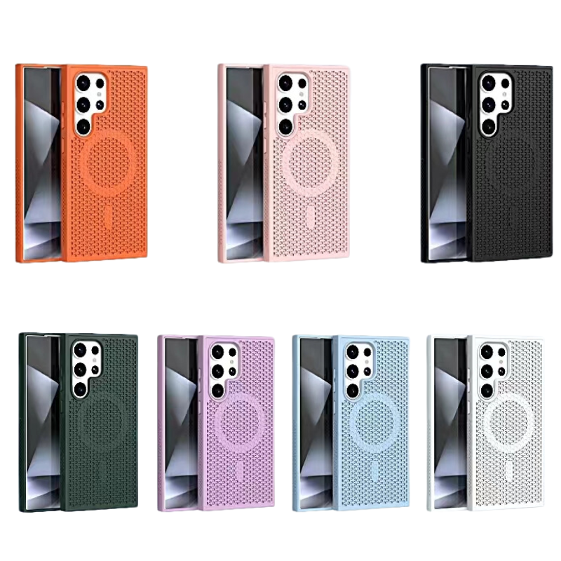 Load image into Gallery viewer, [Magsafe Compatible] Samsung Galaxy S22 SM-S901/Ultra SM-S908/Plus SM-S906 Ultra-thin Honeycomb Heat Dissipation Full-cover Essentials Series Case
