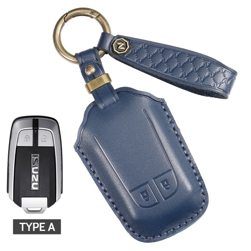 Load image into Gallery viewer, Isuzu Genuine Leather Full-cover Design Car Key Case Cover for D-Max, MU-X, Ruimai, RE-MAX
