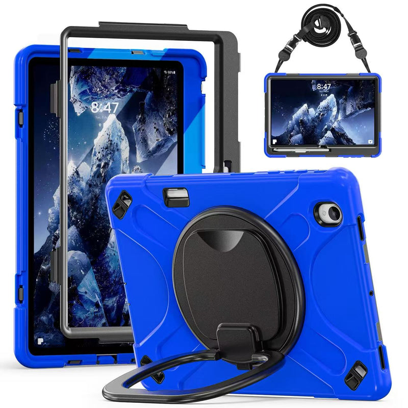 Load image into Gallery viewer, Samsung Galaxy Tab S12 Plus (2026) 12.4" - Multifunctional Shockproof Heavy Duty Series Case With Shoulder Strap
