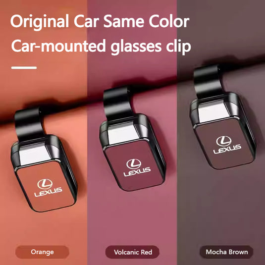 Lexus ABS + PU Leather Car Sunglasses Holder Clip for RX300, ES200, NX300 & UX260