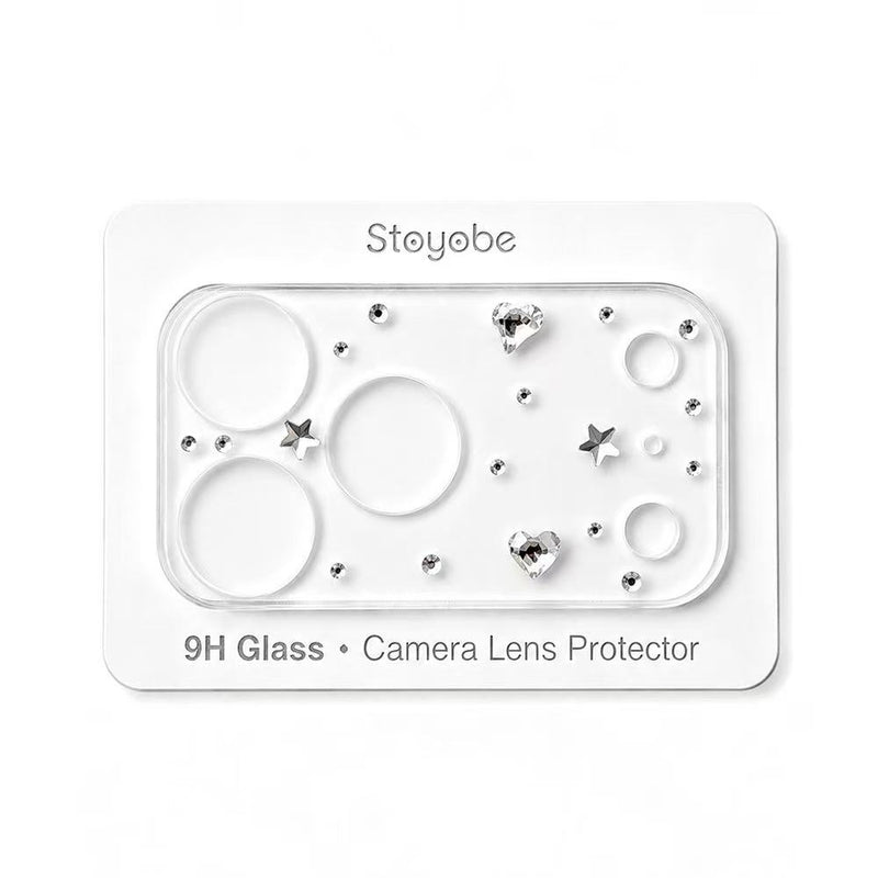 Load image into Gallery viewer, Apple iPhone 17 Pro - Back Rear 9H Tempered Glass Luxury Crystal Diamond Camera Lens Protector
