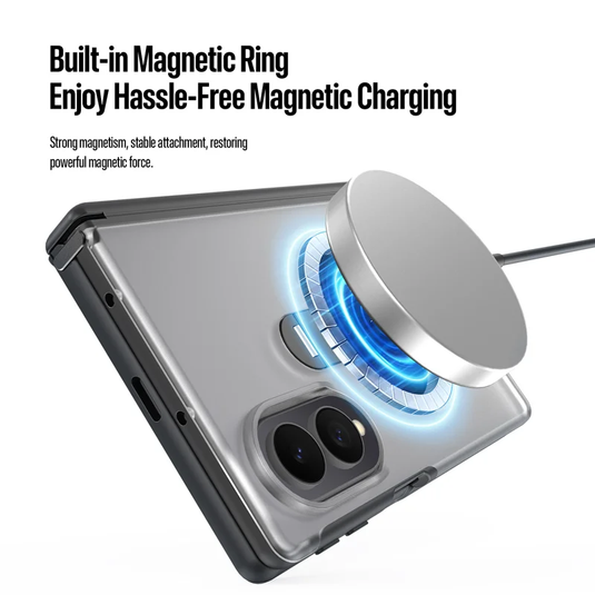Samsung Galaxy Z Fold 8 (SM-F971) Minimalist Business Magnetic Stand Matte Case