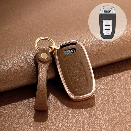Audi 360° All Inclusive Car Key Fob Case Cover For A3, A4, A5, A6, A7, A8, Q2, Q5, Q7, Q8, e-tron