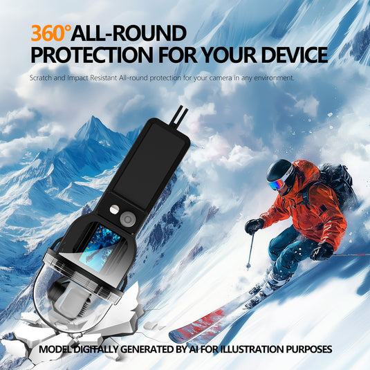 DJI Osmo Pocket 3 Waterproof Housing Case 30m Depth 360° Panoramic Underwater Shooting Cover