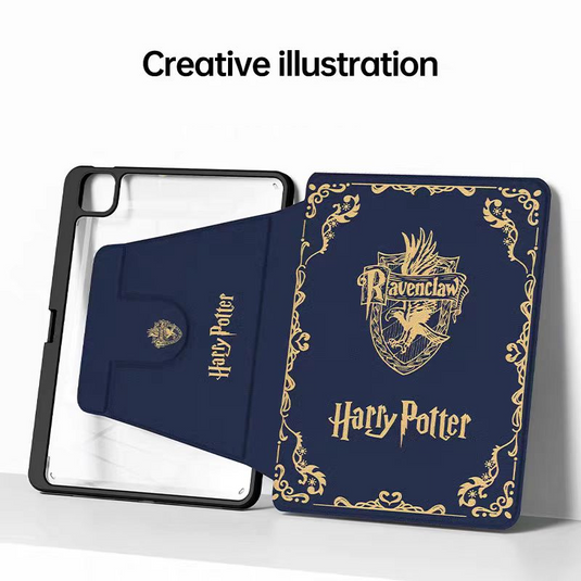 [With Card Slot] Apple iPad Pro 11-inch 1st/2nd/3rd/4th Gen (2018/2020/2021/2022) Harry Potter Smart 360° Degree Rotate Stand Shockproof Flip Cover Case