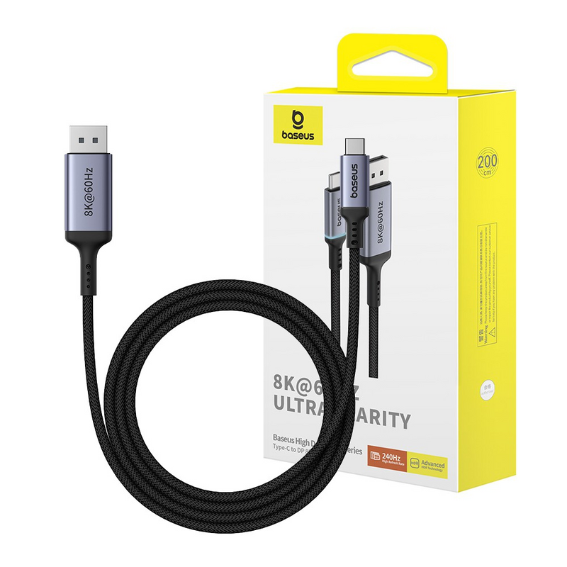 Load image into Gallery viewer, Baseus High Definition Series Type-C to DP 8K Adapter 2M - Cluster Black - i-Station Mobile Phone &amp; Electronic Device Repair and Accessories
