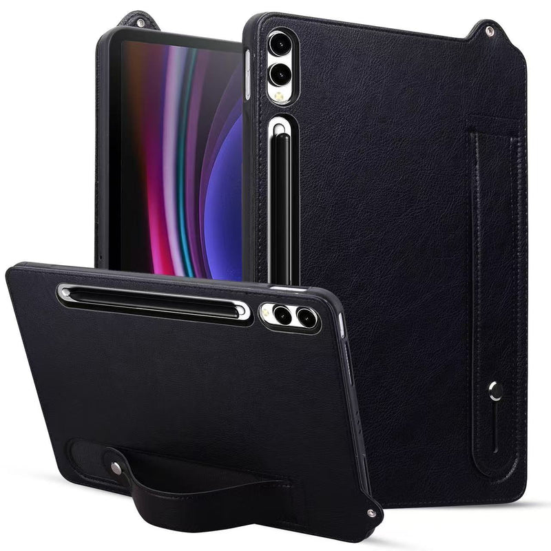 Load image into Gallery viewer, Samsung Galaxy Tab S11 Ultra (2025) 14.6&quot; - Shockproof Stand Hand Strap Tablet Case Leather TPU Case
