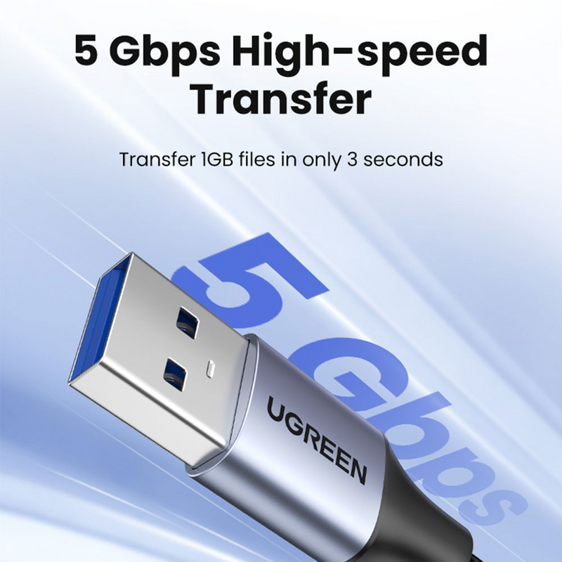 Load image into Gallery viewer, UGREEN US115 USB 3.0 Extension Cable USB (Male) - USB (Female) 1m - Black
