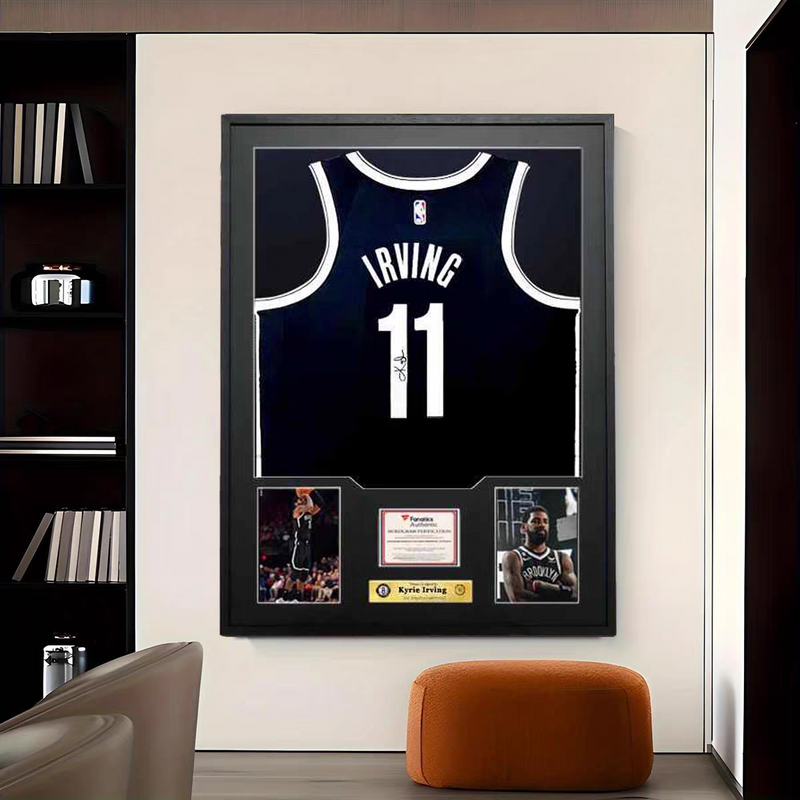 Load image into Gallery viewer, Kyrie Irving Brooklyn Nets Framed Jersey Display – Facsimile Signature Edition - i-Station Mobile Phone &amp; Electronic Device Repair and Accessories

