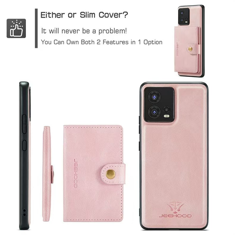 Load image into Gallery viewer, [With Card Slot] Motorola Moto S30 Pro Detachable Card Holder Leather Shockproof Wallet Series Case
