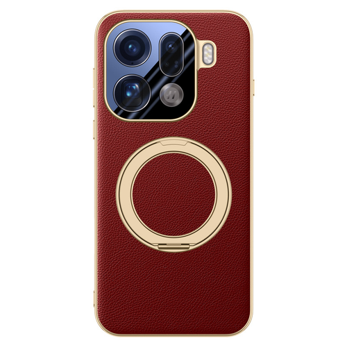 [Magsafe Compatible][With Metal Bracket] OPPO Find X9/Pro - PU Leather Full Coverage Shockproof Case - i-Station Mobile Phone & Electronic Device Repair and Accessories