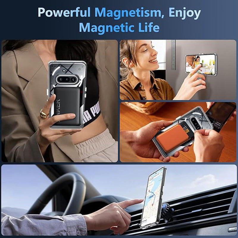 Load image into Gallery viewer, [Magsafe Compatible] Nothing Phone (3a)/Pro Transparent Crystal Shockproof Protective Case - i-Station Mobile Phone &amp; Electronic Device Repair and Accessories
