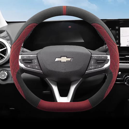 Chevrolet Ultra-thin Suede Steering Wheel Cover For Cruze, Monza, Sail, Cavalier, Malibu, Equinox - i-Station Mobile Phone & Electronic Device Repair and Accessories