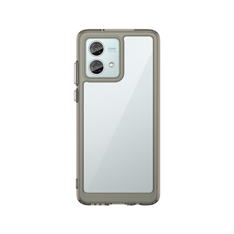 Load image into Gallery viewer, Motorola Moto G84 5G - Black Transparent Heavy Duty Drop Proof Case with 2PSC Screen Protector - i-Station Mobile Phone &amp; Electronic Device Repair and Accessories
