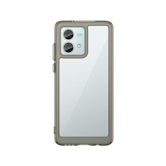 Motorola Moto G84 5G - Black Transparent Heavy Duty Drop Proof Case with 2PSC Screen Protector - i-Station Mobile Phone & Electronic Device Repair and Accessories