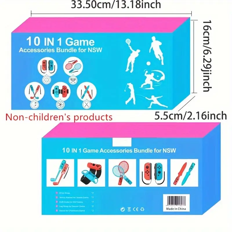 Load image into Gallery viewer, Nintendo Switch Sports Gaming Accessory Set 10-in-1 Family Party Pack Set Kit
