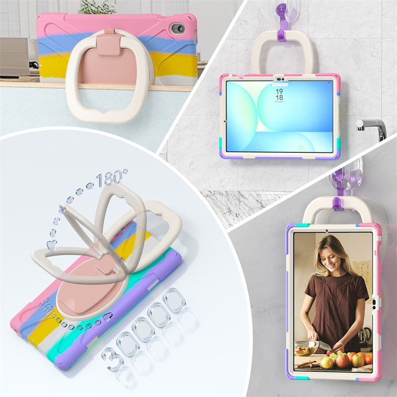 Load image into Gallery viewer, Samsung Tab S10 FE Plus 13.1&quot; 2025 - 360 Degree Rotation Heavy Duty EVA Kid Friendly Ring Holder Stand Case - i-Station Mobile Phone &amp; Electronic Device Repair and Accessories
