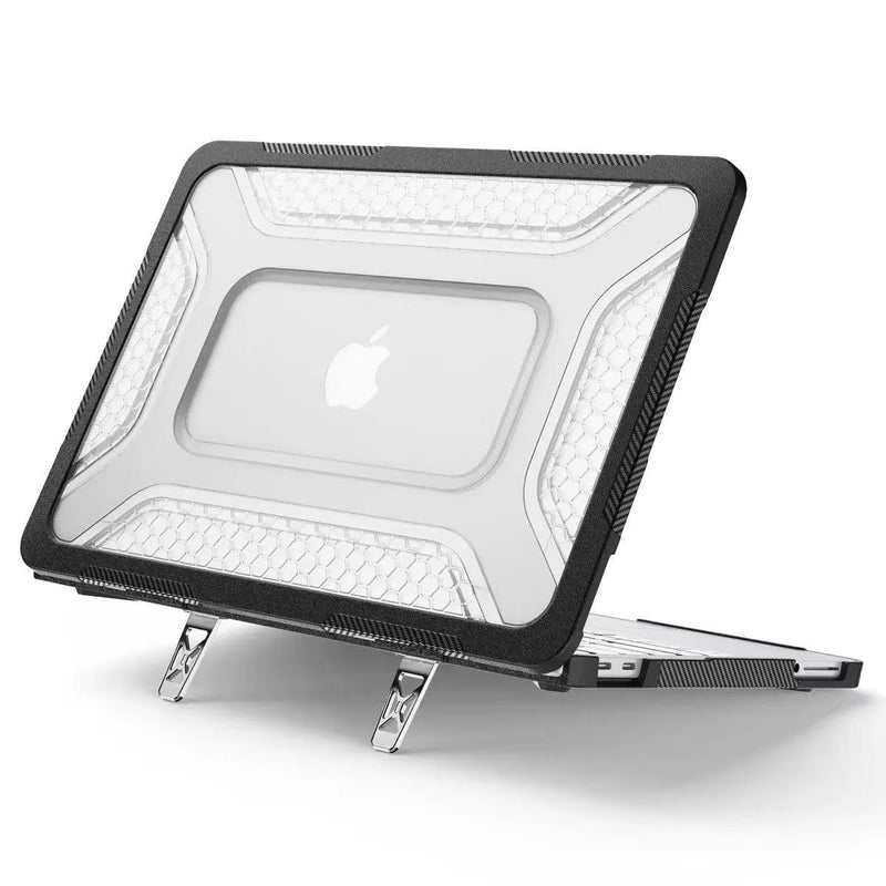 Load image into Gallery viewer, Macbook Neo 13“ 2026 (A3404) - Hybrid Armor Case with Hidden Stand &amp; Anti-Slip Grip - i-Station Mobile Phone &amp; Electronic Device Repair and Accessories
