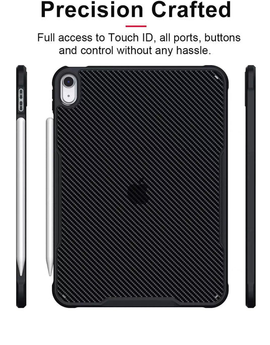 Apple iPad 7/8/9 10.2'' 7/8/9th Gen (2019/2020/2021) Premium Carbon Fiber Shockproof Tablet Case