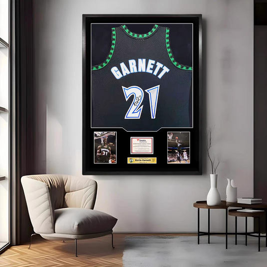 Kevin Garnett Minnesota Timberwolves Framed Jersey Display – Facsimile Signature Edition - i-Station Mobile Phone & Electronic Device Repair and Accessories
