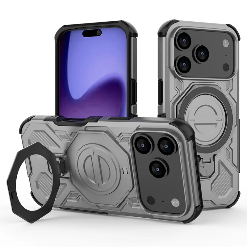 Load image into Gallery viewer, [ Magsafe Compatible][Built-in Stand] Apple iPhone 17/Air/Pro/Max - Shield Shockproof Rugged Heavy Duty Case
