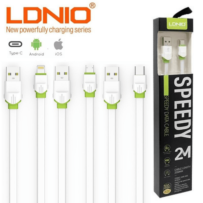 [2M][LS35] LDNIO 2.4A Lightning/Type-C/Micro USB Fast Charging Data Sync Cable