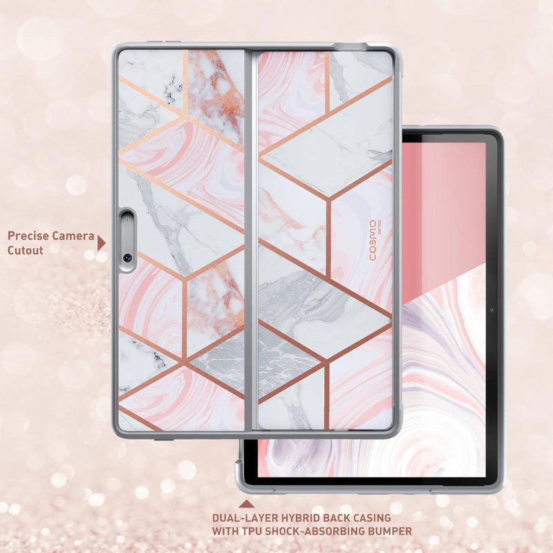 Load image into Gallery viewer, Microsoft Surface Pro 8 (1983) - iBlason TPU Soft Frame Slim Glitter Marble Shockproof Case
