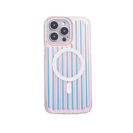 [Magsafe Compatible] Apple iPhone 15/Pro/Max - Gradient Colorful Luggage Fashion-Forward Series Case