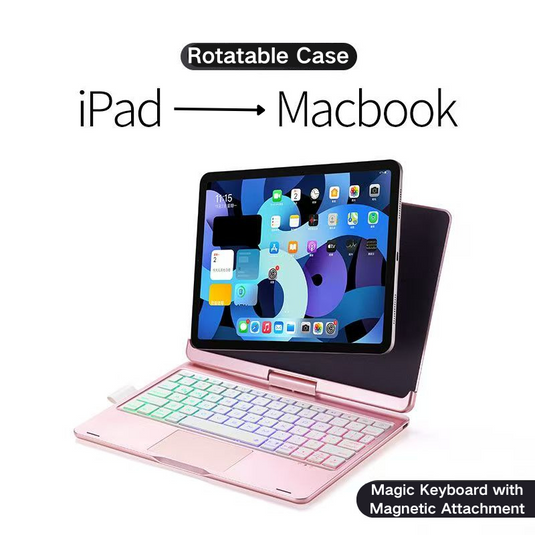 [Magntic Keyboard] Apple iPad Mini 6/7 8.3'' 6/7th Gen (2021/2024) 360° Rotating Wireless Touchpad Keyboard Flip Cover Case No Frame