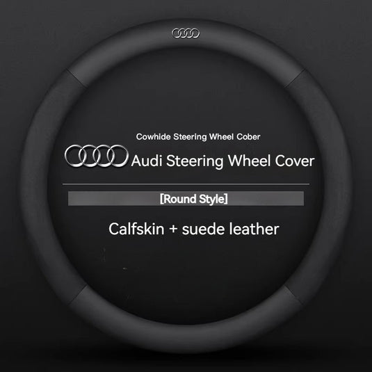 Audi Genuine Cowhide Leather Steering Wheel Cover For Q5L, A4L, A3, A6L, Q3, Q2L, A5, Q7, A7, Q8, S3 - i-Station Mobile Phone & Electronic Device Repair and Accessories