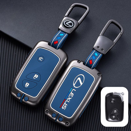 Lexus Metal Shell & Soft Silicone Car Key Fob Case Cover For ES200, NX 300h, RX 300, LM, LS500h, LX 570