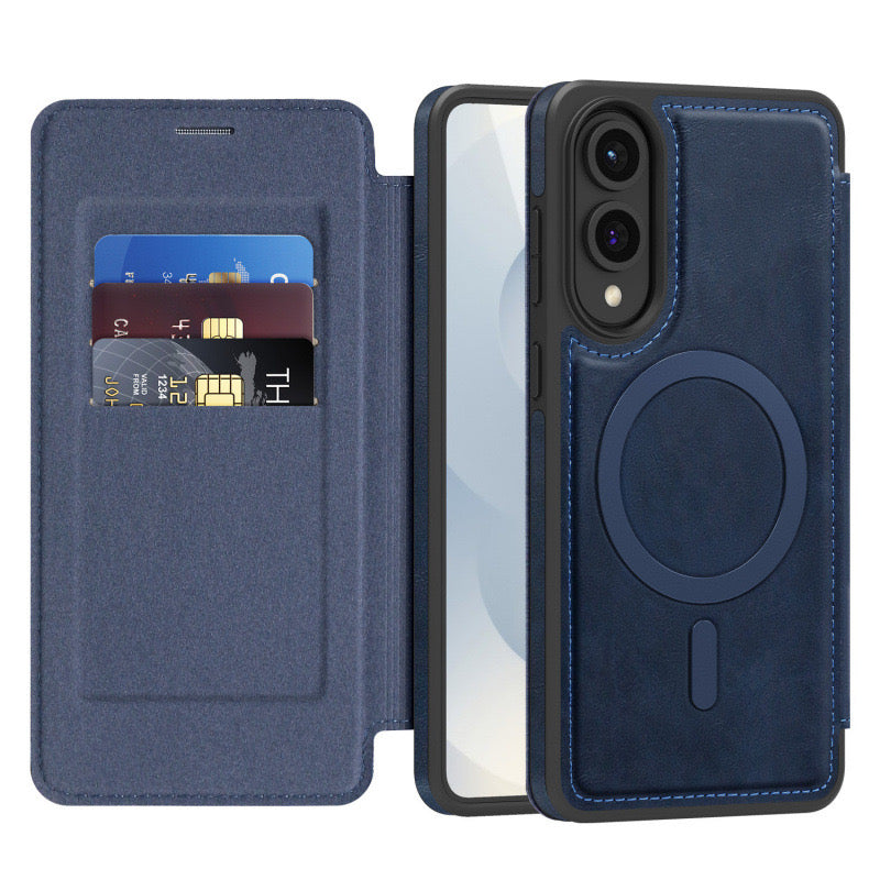 Load image into Gallery viewer, [With Card Slot] Samsung Galaxy S25 Edge (SM-S937) - Business Leather Flip Magnetic Case
