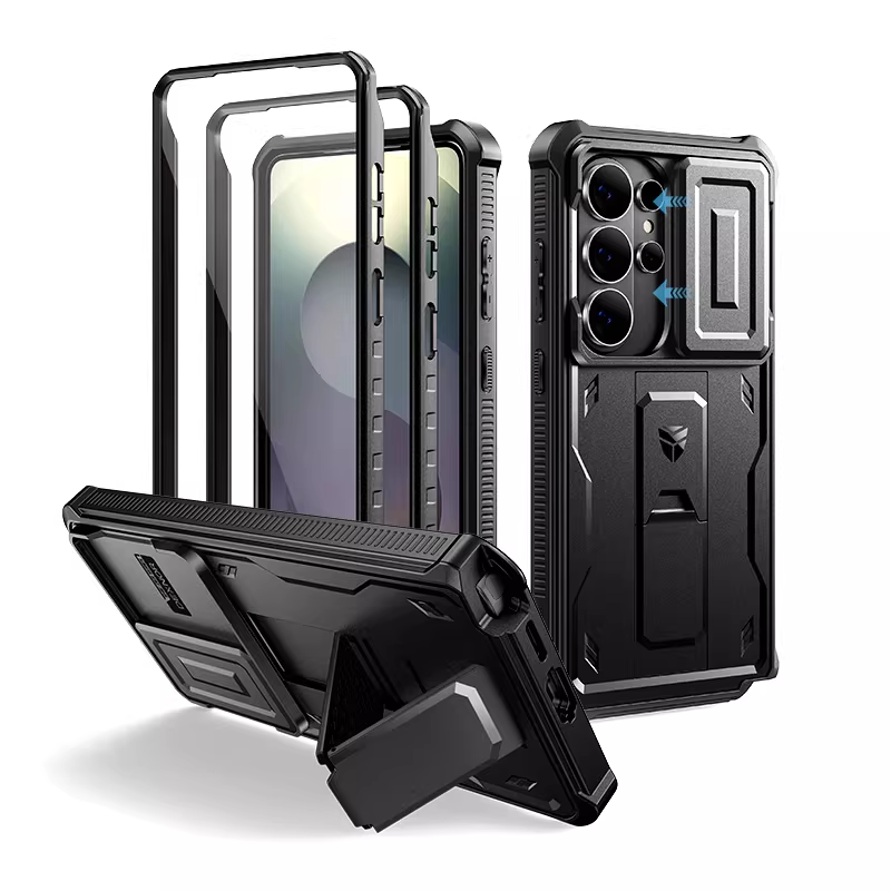 Load image into Gallery viewer, [With Slide Camera Cover][Built-in Stand] Samsung Galaxy S26/Plus/Ultra - Dexnor Military Grade Heavy-Duty Shockproof Rugged Case
