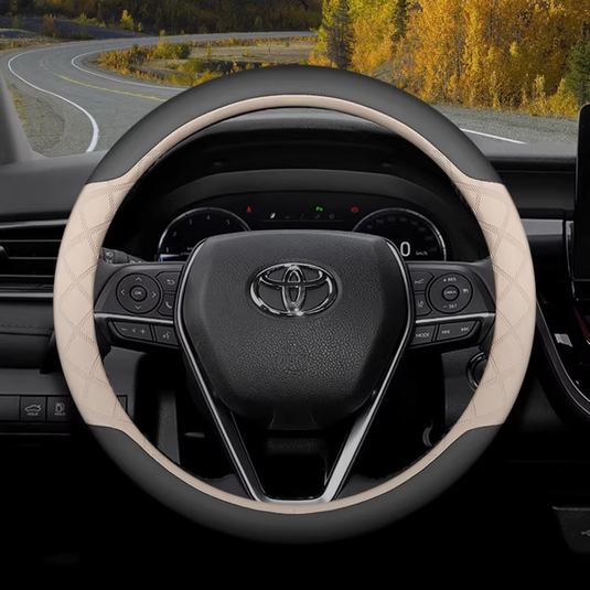 Toyota Soft Comfort & Anti-Slip Steering Wheel Cover For 9th Gen Camry, RAV4, Corolla, Levin, Fenghan, Highlander, Avalon