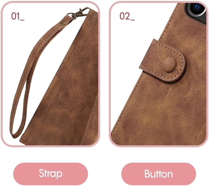 Load image into Gallery viewer, [Built-in Strap][With Card Slot] Motorola Moto Edge 60 Fusion - Premium Leather Shockproof Wallet Case
