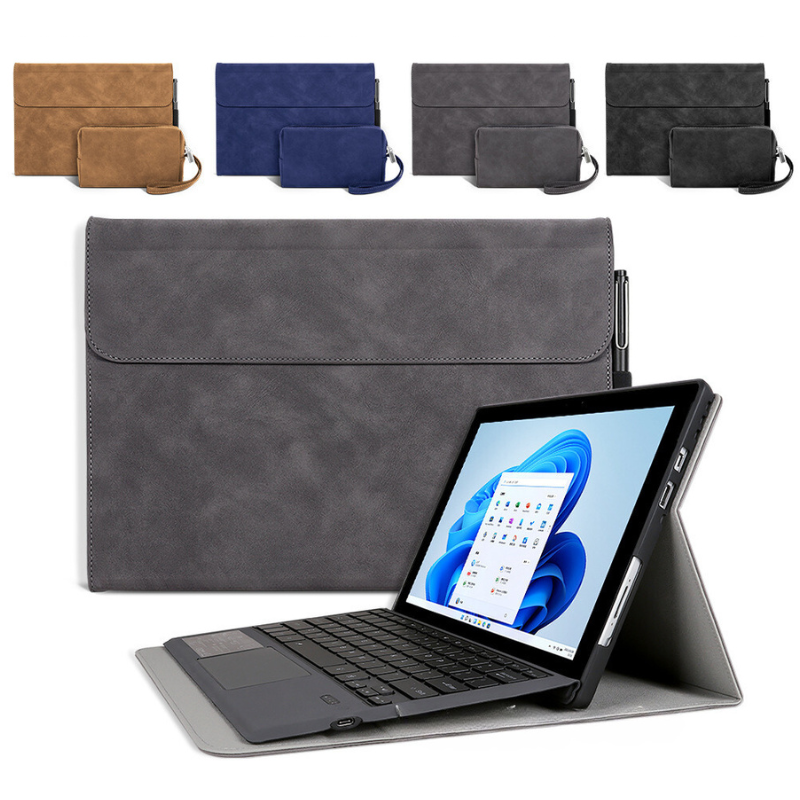 Load image into Gallery viewer, Microsoft Surface Pro 8 (1983) Business Premium Leather Shockproof Tablet Case
