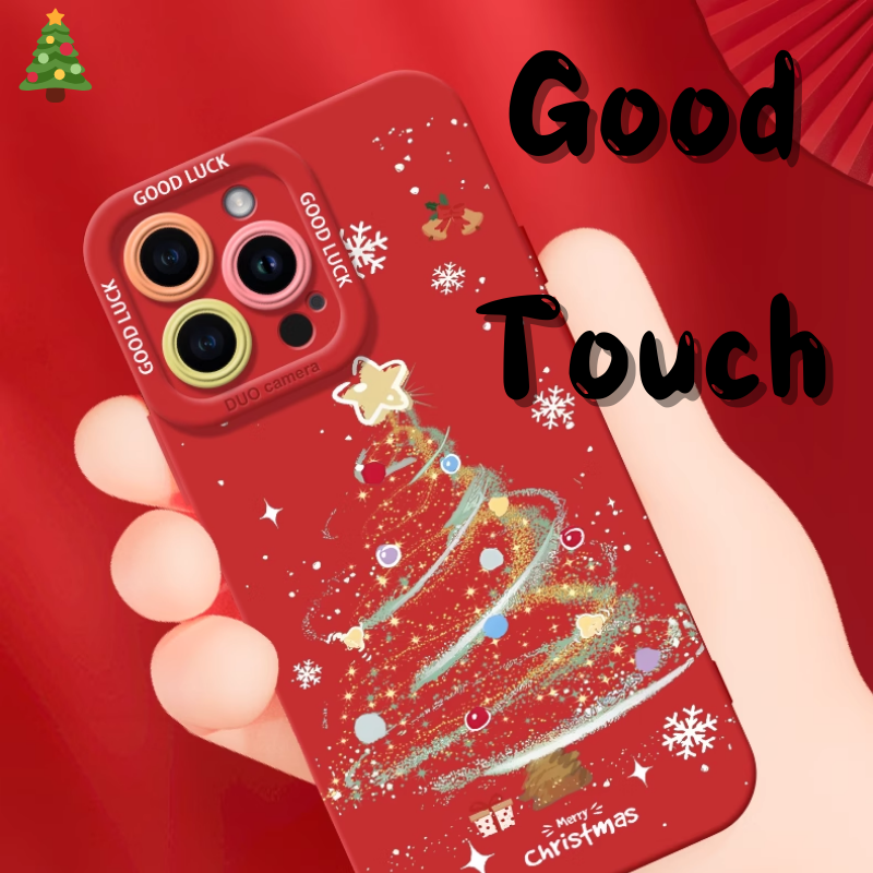 Load image into Gallery viewer, Apple iPhone 14/Pro/Pro Max/Plus Shiny Christmas Tree Shockproof Silicone Blingbling Series Case
