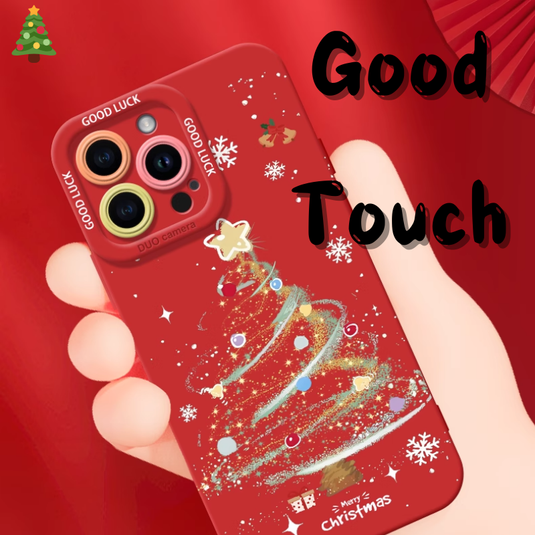 Apple iPhone 14/Pro/Pro Max/Plus Shiny Christmas Tree Shockproof Silicone Blingbling Series Case