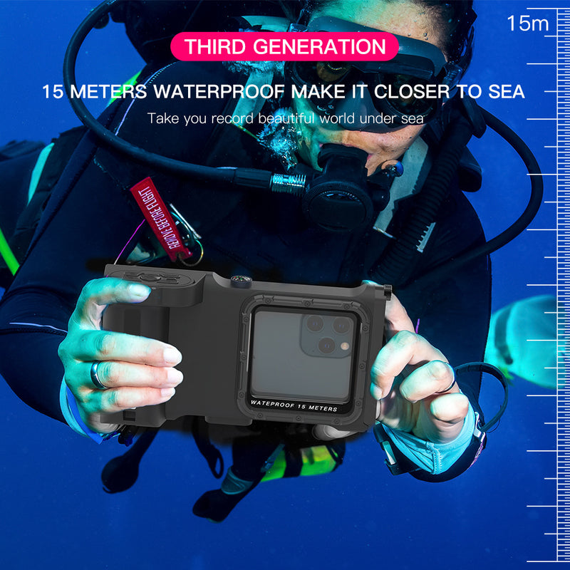 Load image into Gallery viewer, [Universal Diving Waterproof] Apple iPhone 16 / 16 Plus - Redpepper Gen 3 Underwater Protective Lanyard Phone Case
