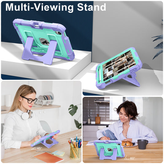 [Built-in Stand][With Shoulder Strap] Apple iPad Air 4/5 10.9'' 4/5th Gen (2020/2022) Kids Full-cover Heavy Duty Case