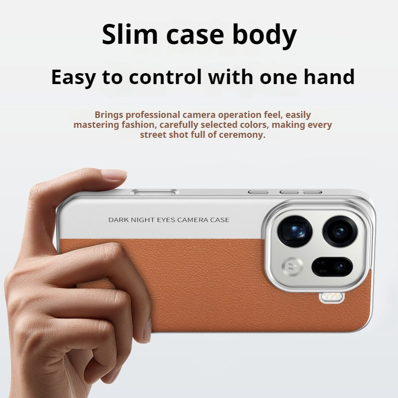 Load image into Gallery viewer, OPPO Find X9/Pro - Camera-Style Leather Texture Shockproof &amp; Stylish Hard Shell
