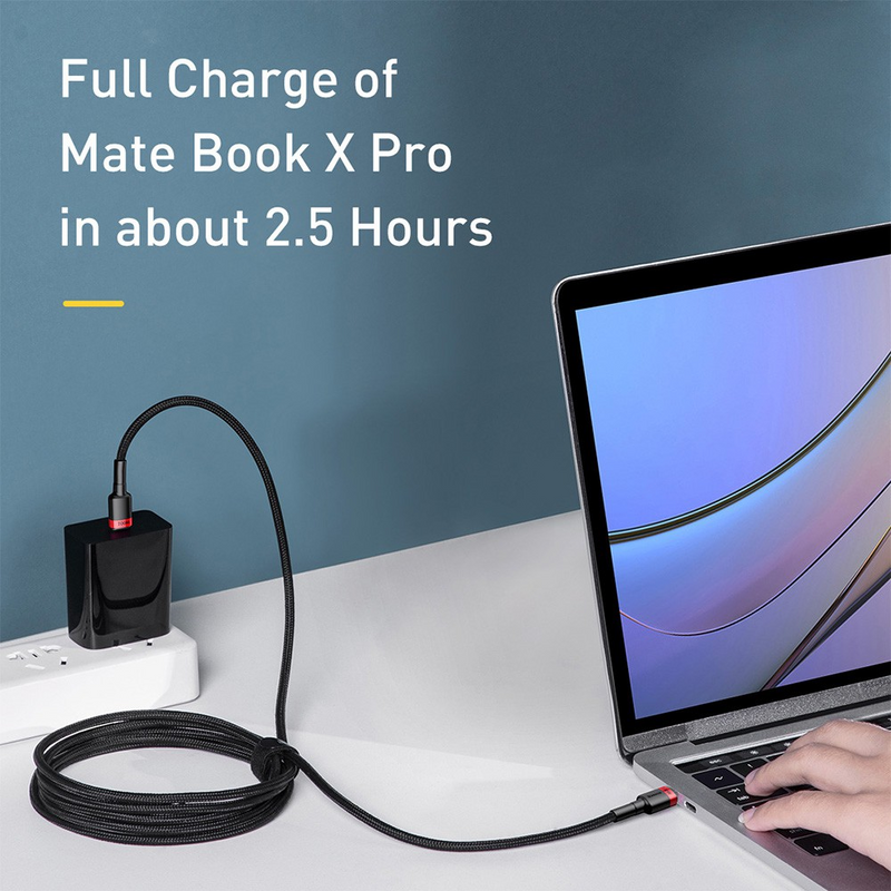 Load image into Gallery viewer, Baseus Cafule PD2.0 100W Flash Charging Type-C to Type-C Cable (20V 5A) 2m
