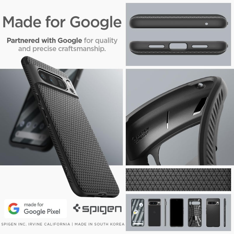 Load image into Gallery viewer, Google Pixel 8 Pro - Shockproof Air Cushion Form Fitted Slim Lightweight Soft TPU Cover Essentials Series Case
