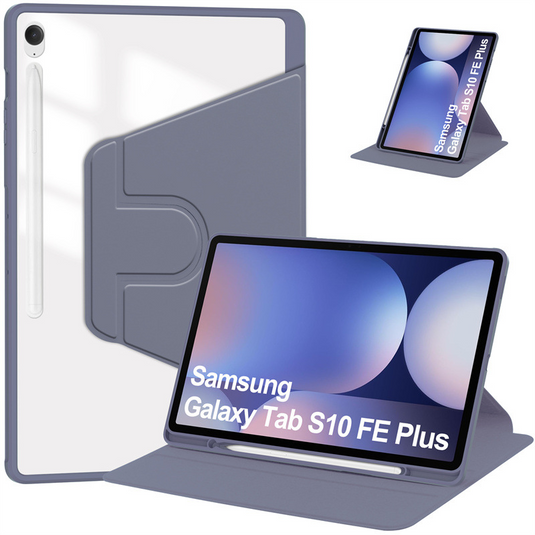 [With Pen Slot] Samsung Galaxy Tab S10 FE Plus (2025) 13.1" - 360 Degree Rotating Magnetic Flip Cover Case