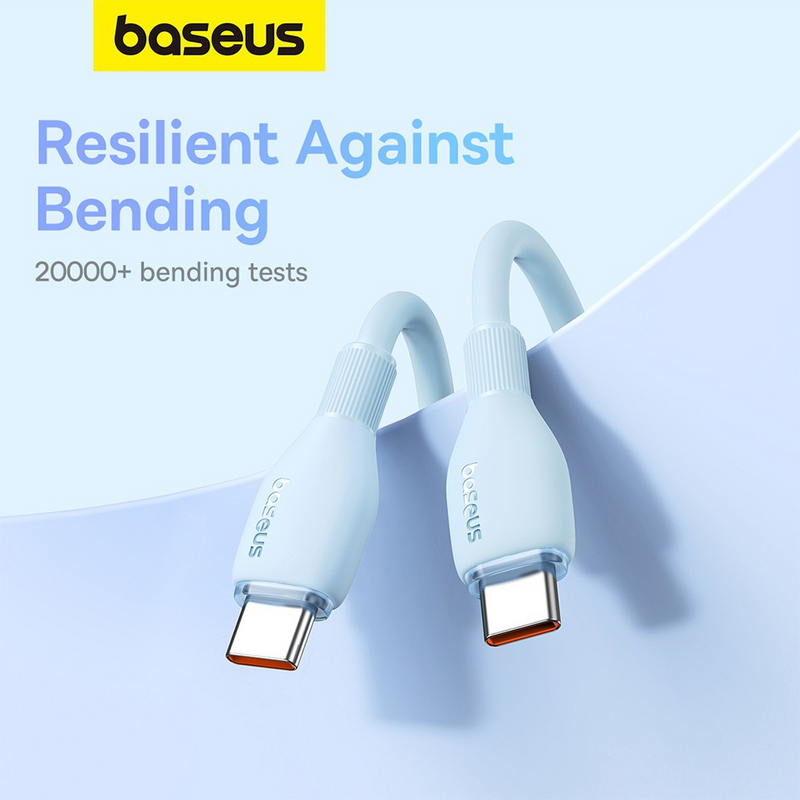 Load image into Gallery viewer, Baseus Pudding Series Fast Charging Cable Type-C to Type-C 100W 1.2m
